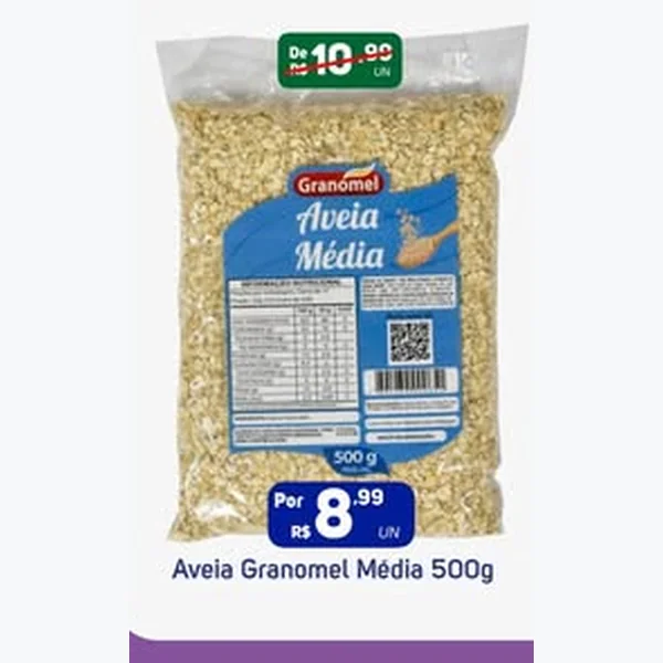Aveia Média Granomel 500 g