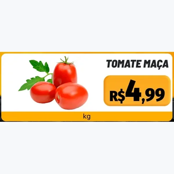 Recorte do encarte de Tomate Maça