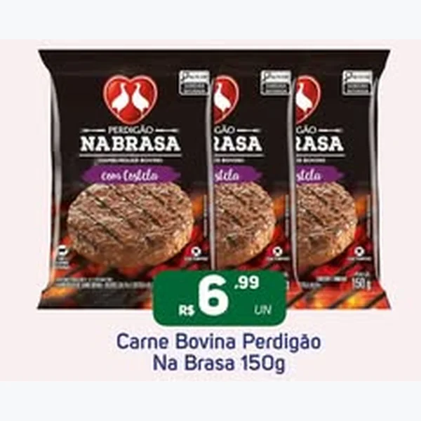 Recorte do encarte de Carne Bovina Na Brasa Perdigão 150 g