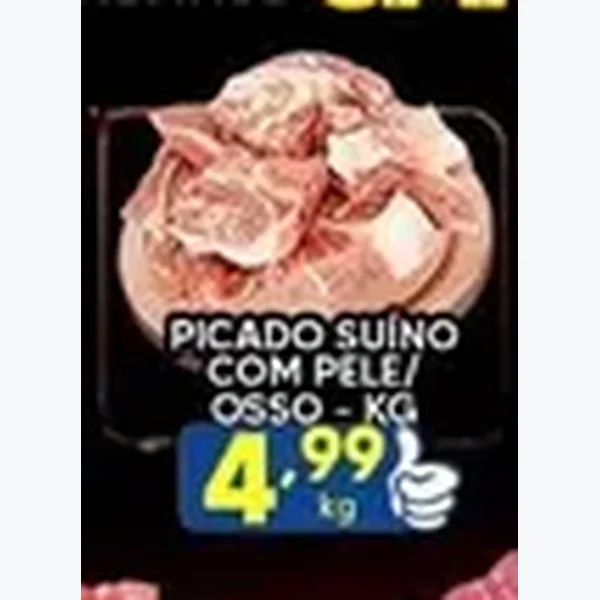 Picado Suíno com Pele