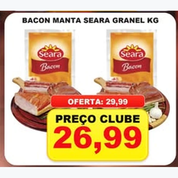 Recorte do encarte de Bacon Manta Seara