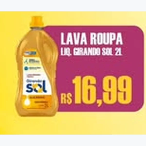 Lava Roupa Líquido Girando Sol 2 L