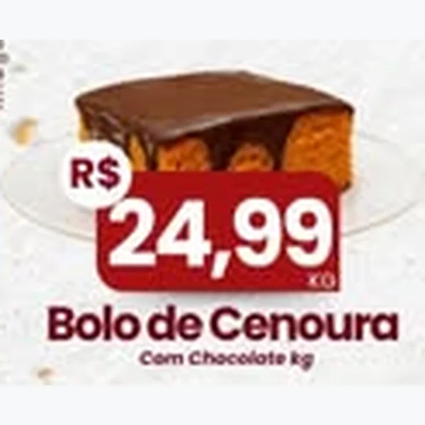 Recorte do encarte de Bolo de Cenoura com Chocolate Dona Bê