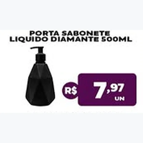 Porta Sabonete Líquido Diamante 500 ml