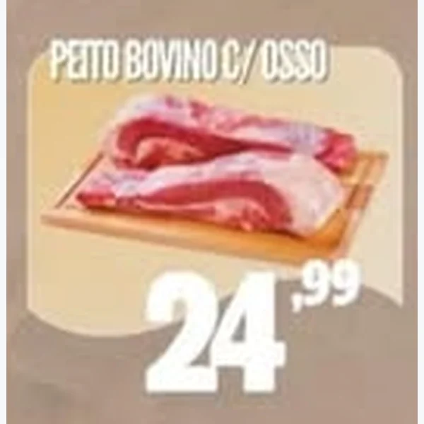 Recorte do encarte de Peito Bovino com Osso