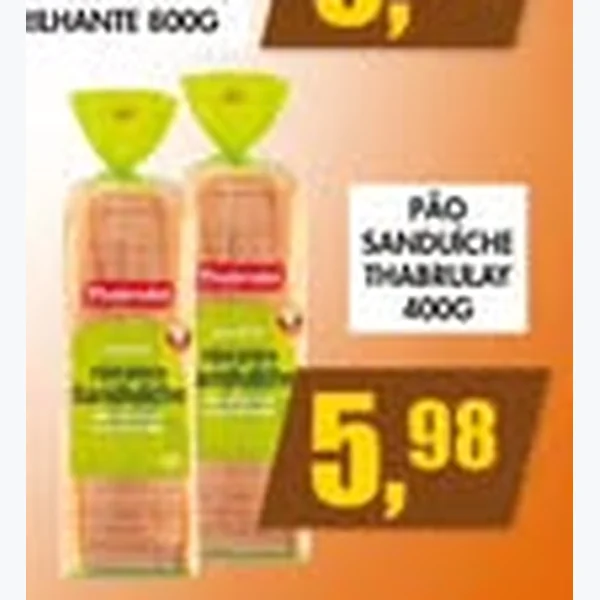 Pão Sanduíche Thabrulay 400 g