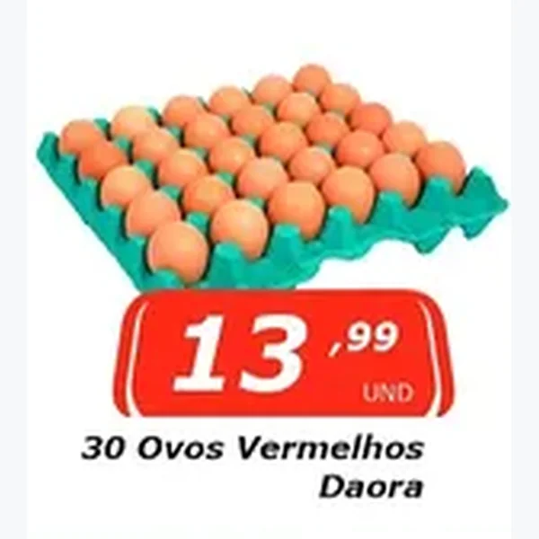 Ovos Vermelhos Daora 30 un