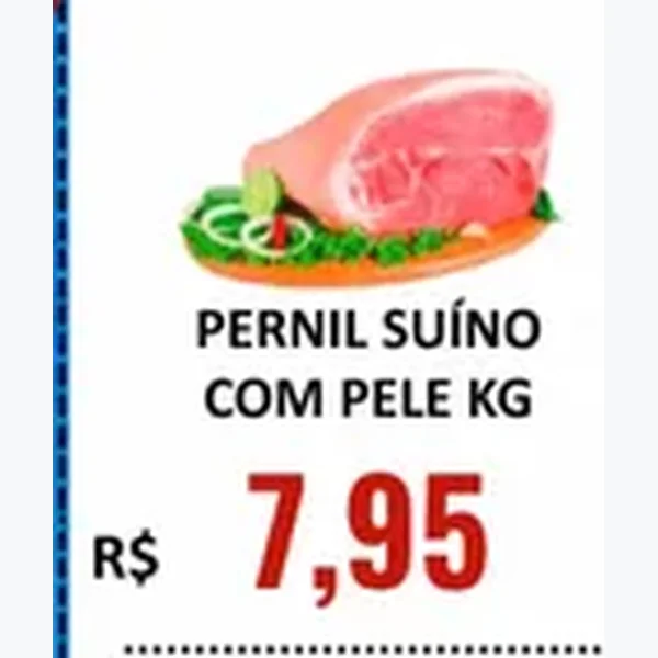 Recorte do encarte de Pernil Suíno com Pele