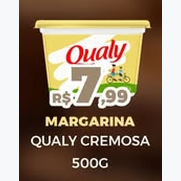 Recorte do encarte de Margarina Cremosa Qualy 500 g