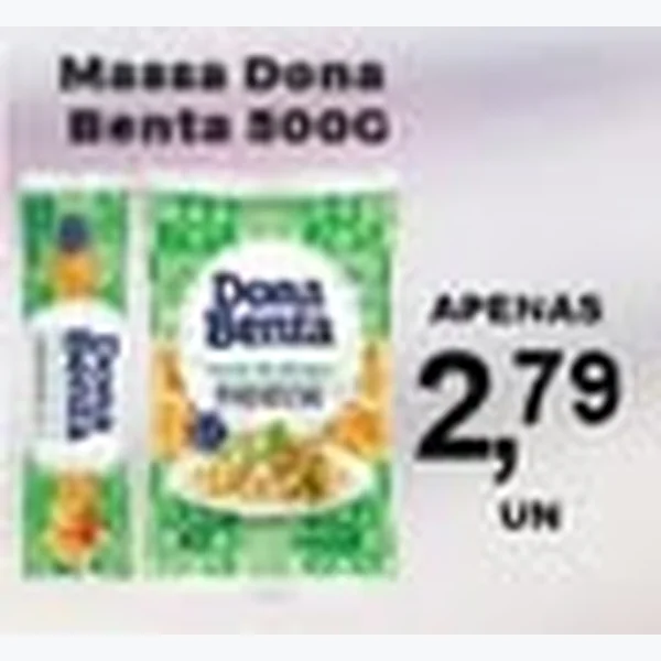 Recorte do encarte de Massa Dona Benta