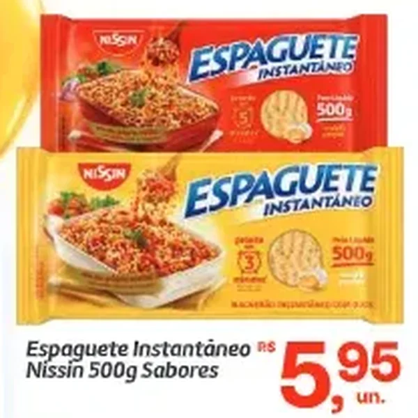 Espaguete Instantâneo Nissin 500 g
