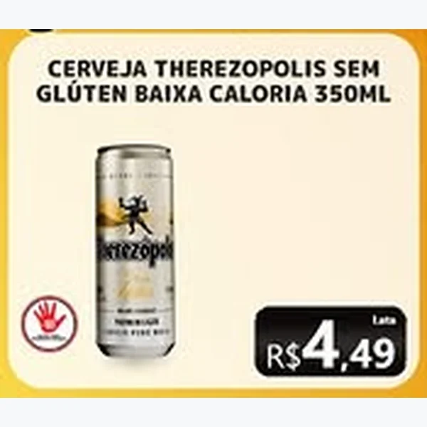 Recorte do encarte de Cerveja Therezopolis 350 ml