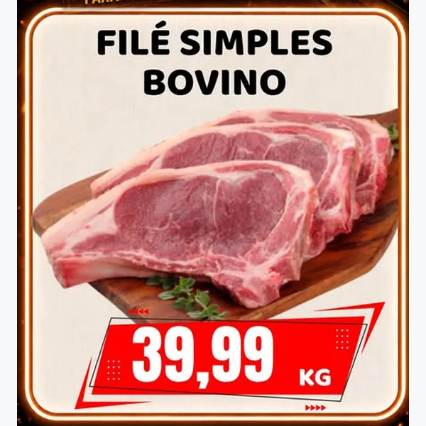 Filé Simples Bovino