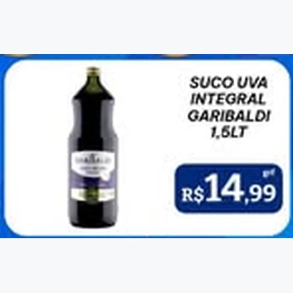Recorte do encarte de Suco Uva Integral Garibaldi 1,5 L