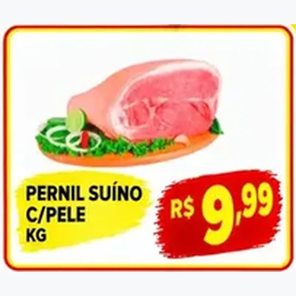 Recorte do encarte de Pernil Suíno C/pele