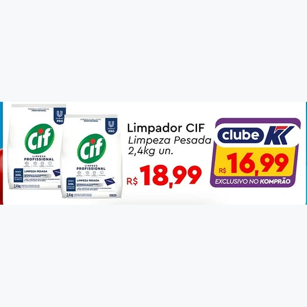 Limpador Limpeza Pesada CIF 2,4 kg