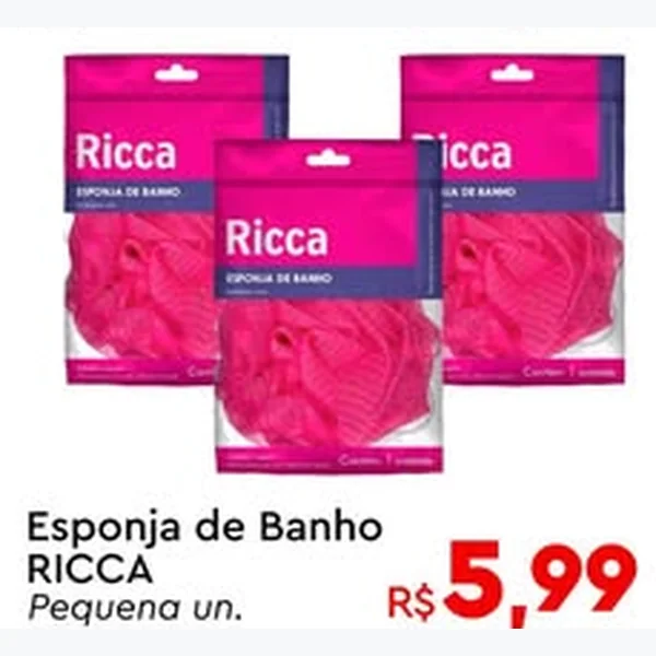Esponja de Banho Pequena Ricca