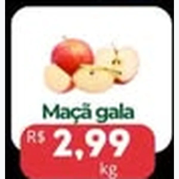 Recorte do encarte de Maçã Gala
