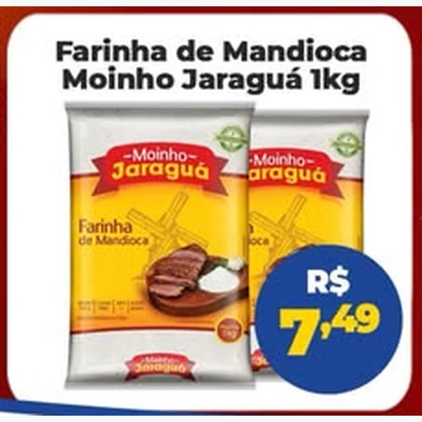 Farinha de Mandioca Moinho Jaraguá 1 kg