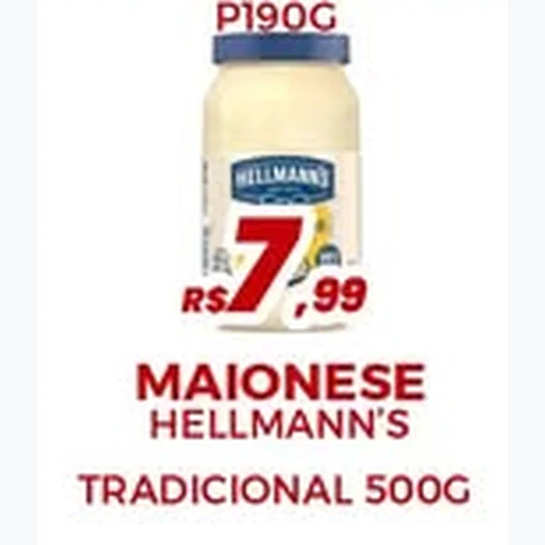 Recorte do encarte de Maionese Tradicional Hellmann's 500 g
