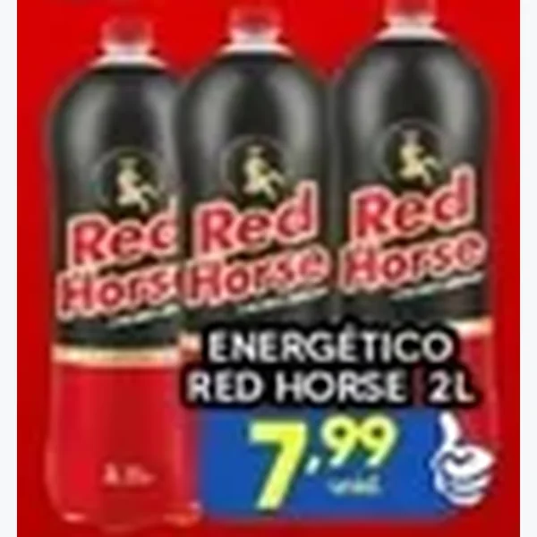 Recorte do encarte de Energético Red Horse 2 L