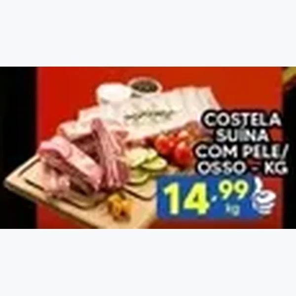 Costela Suína com Pele/osso