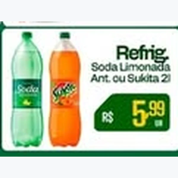 Recorte do encarte de Refrigerante Antarctica 2 L