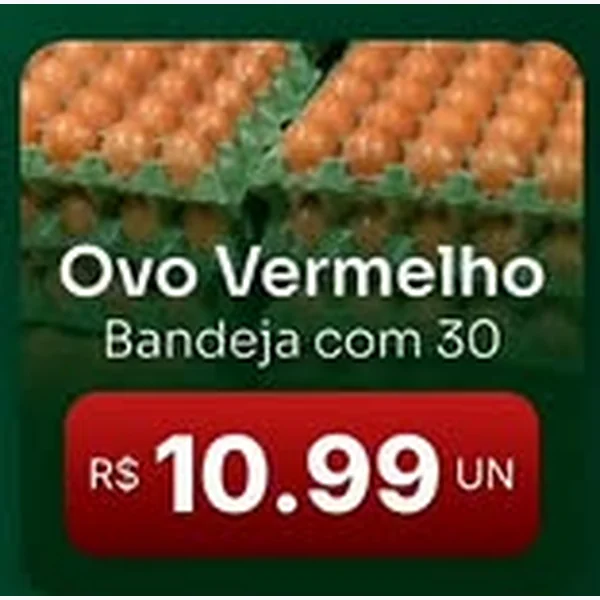 Ovos Vermelhos 30 un