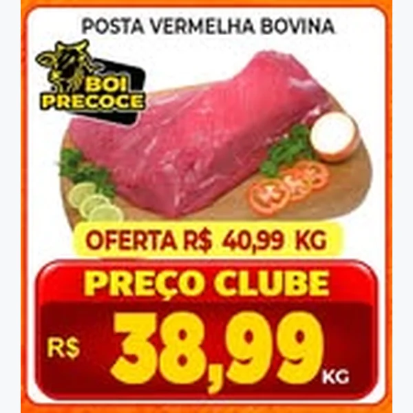 Recorte do encarte de Posta Vermelha Bovina