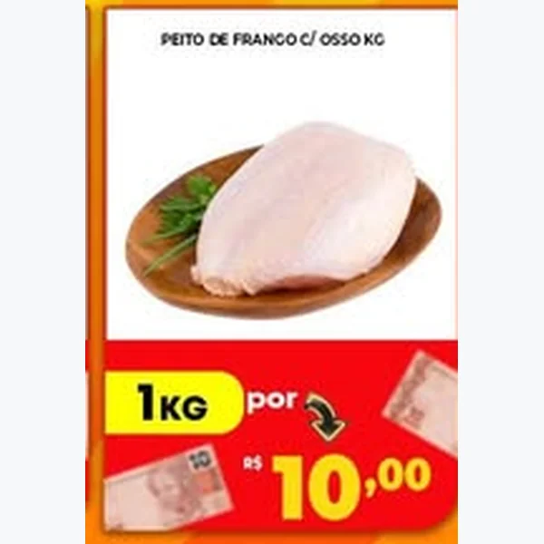 Recorte do encarte de Peito de Frango com Osso