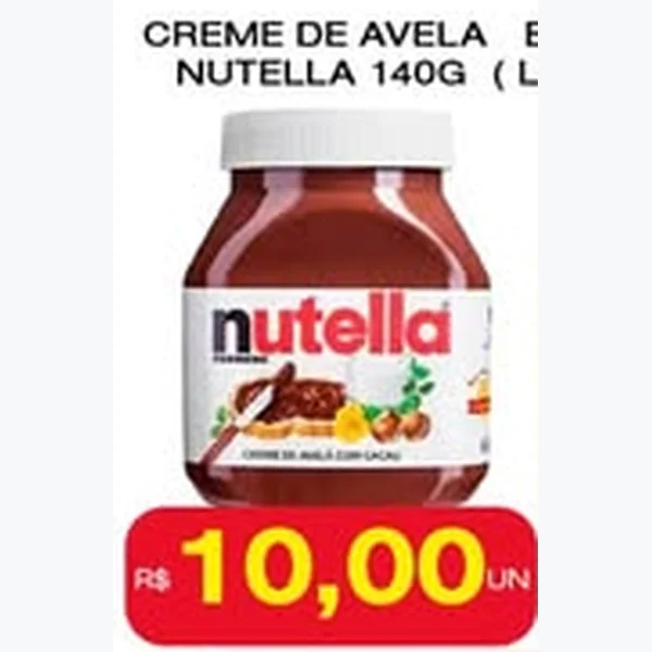 Recorte do encarte de Creme de Avela Nutella 140 g