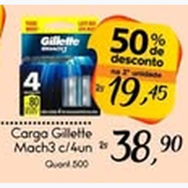 Carga Mach3 Gillette 4 un