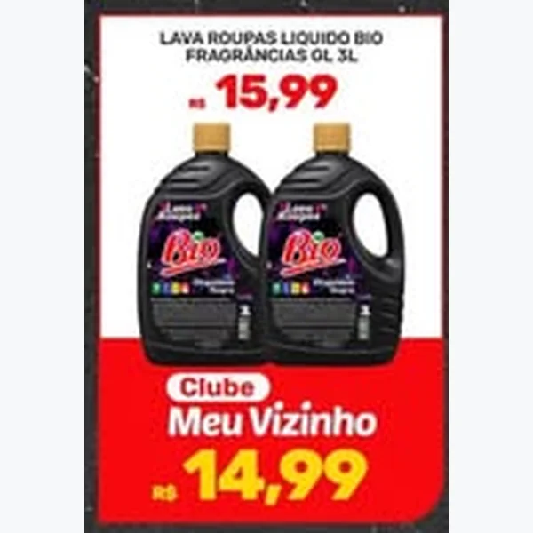 Recorte do encarte de Lava Roupas Líquido Bio 3 L