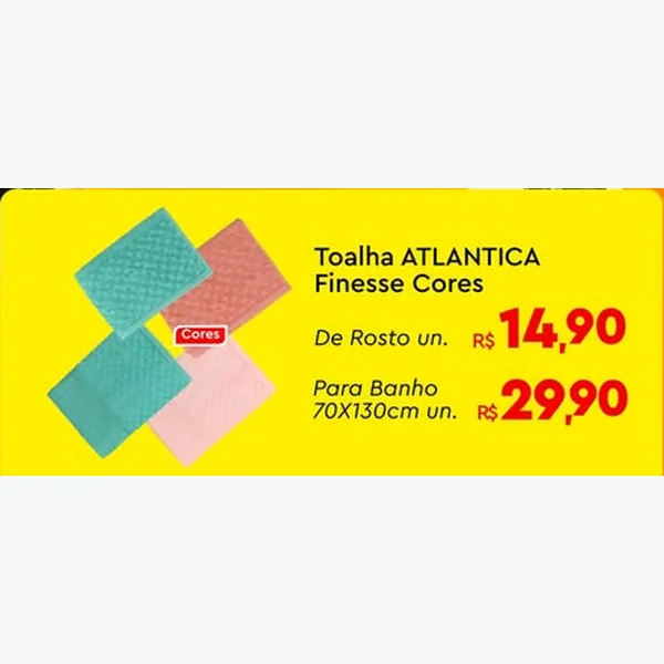Toalha de Rosto Finesse Atlantica
