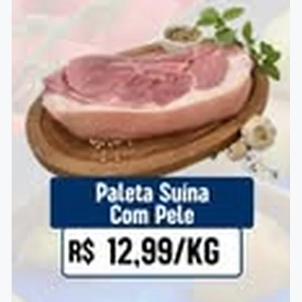 Recorte do encarte de Paleta Suína com Pele