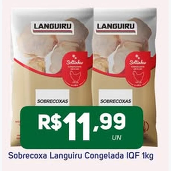 Recorte do encarte de Sobrecoxa Congelada Iqf Languiru 1 kg