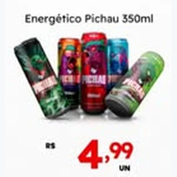 Recorte do encarte de Energético Pichau 350 ml