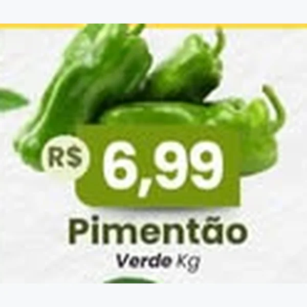 Recorte do encarte de Pimentão Verde