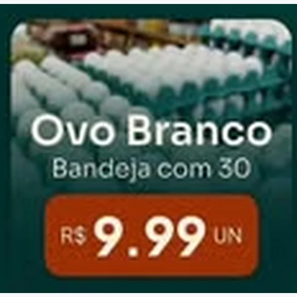 Ovos Brancos 30 un