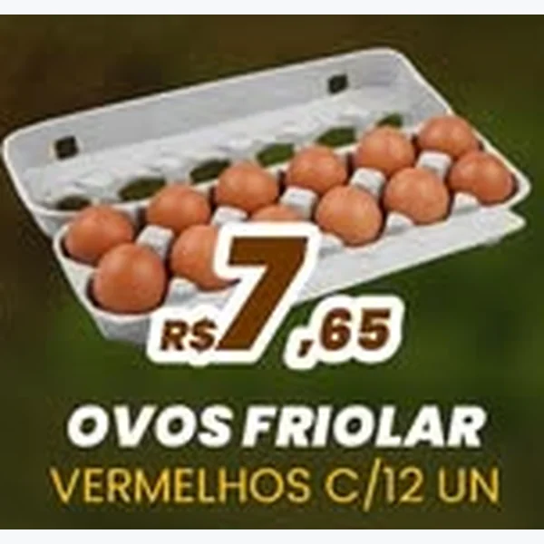 Ovos Vermelhos Friolar 12 un