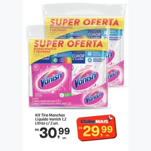 Tira Manchas Líquido Vanish 2 un × 1,2 L