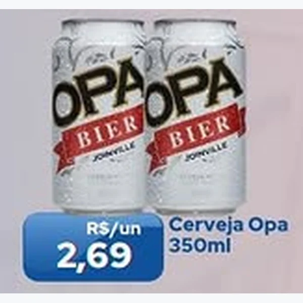 Recorte do encarte de Cerveja Opa Bier 350 ml
