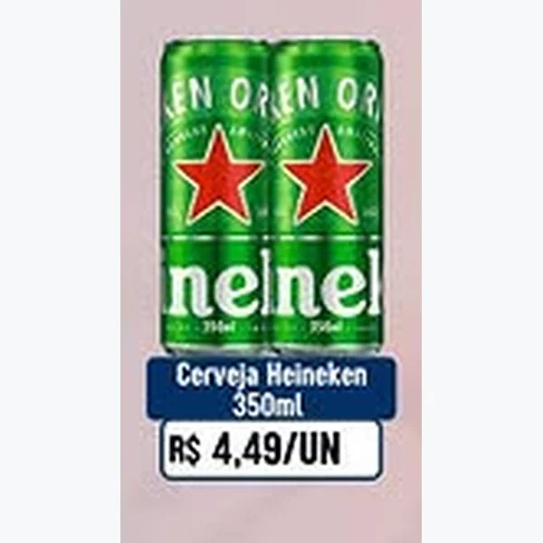Recorte do encarte de Cerveja Heineken 350 ml