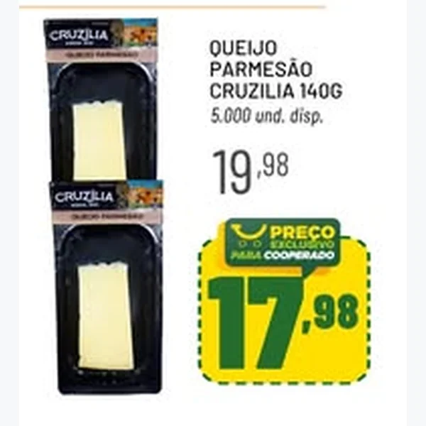 Queijo Parmesão Cruzilia 140 g