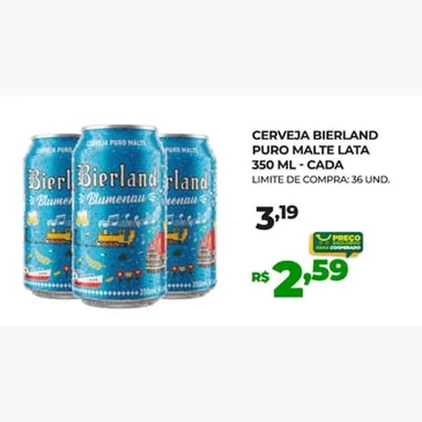 Cerveja Puro Malte Bierland 350 ml