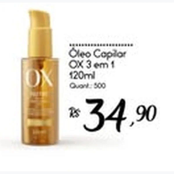 Óleo Capilar 3 em 1 OX 120 ml