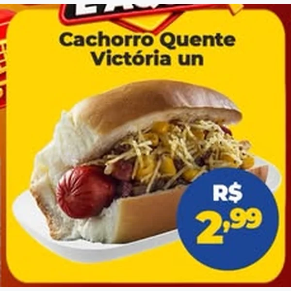 Recorte do encarte de Cachorro Quente Victória