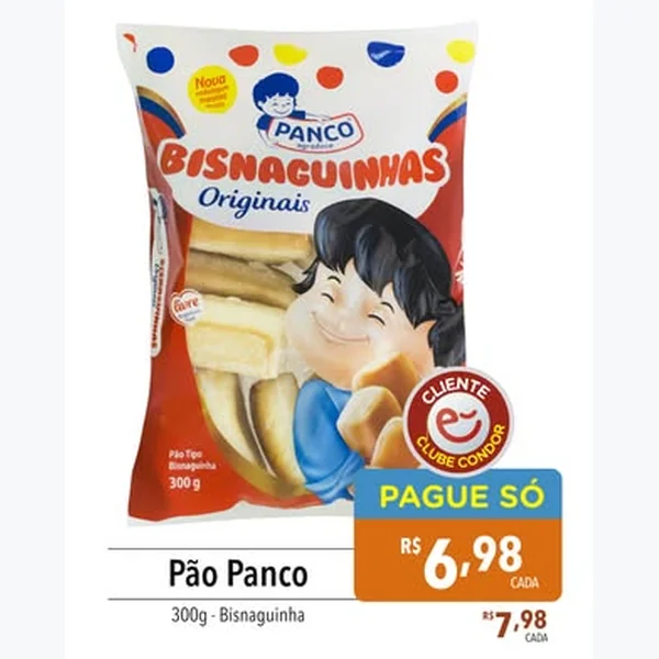 Recorte do encarte de Bisnaguinha Original Panco 300 g