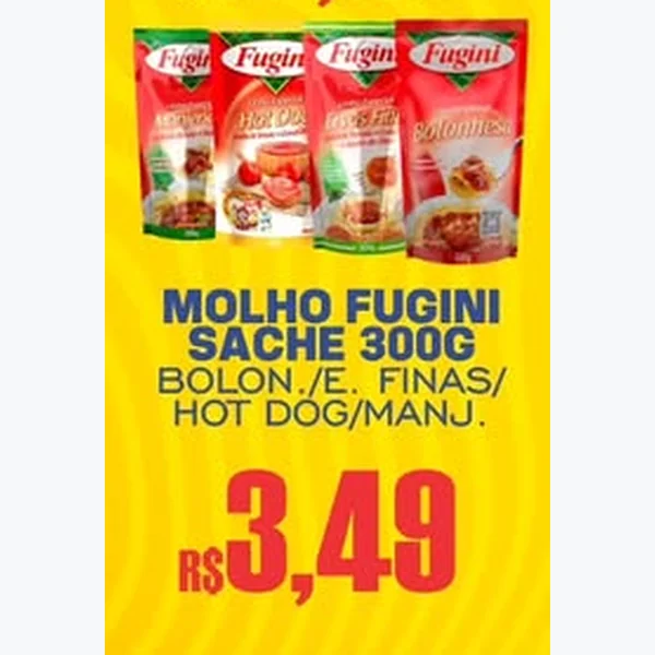 Recorte do encarte de Molho Hot Dog Fugini 300 g