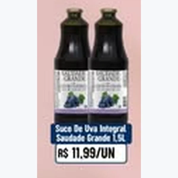 Suco de Uva Integral Saudade Grande 1,5 L
